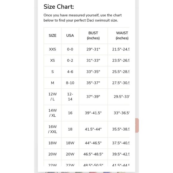 Daci Womens Tummy Control Backless 18W Plus Size Swimwear Adjustable Straps Blue - Picture 9 of 9